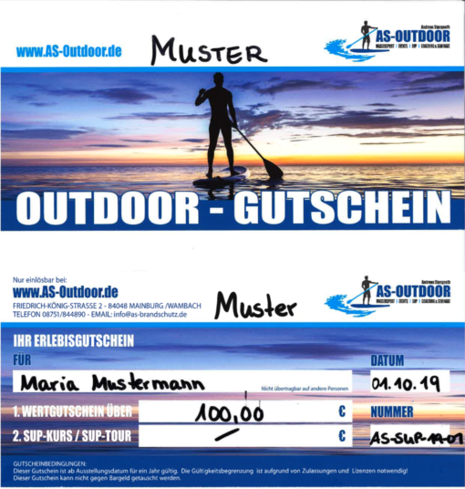 Outdoor Gutschein