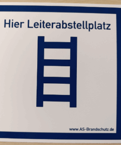 Schild: Leiterabstellplatz