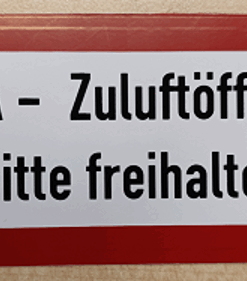 Aufkleber: RWA-Zuluftöffnung
